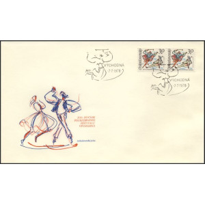 2328 FDC - XXV. ročn&iacute;k folkl&oacute;rn&iacute;ho festivalu V&yacute;chodn&aacute;