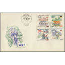 2246-2249 FDC - Z&aacute;vodu m&iacute;ru Var&scaron;ava - Berl&iacute;n - Praha