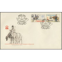 2253-2256 (s&eacute;rie FDC) - Historick&eacute; po&scaron;tovn&iacute; stejnokroje