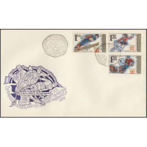 2187-2189 FDC - XII. ZOH Innsbruck 1976