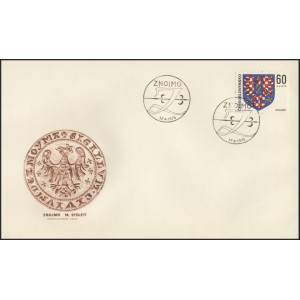 2134-2135 (s&eacute;rie FDC) - Znaky československ&yacute;ch měst