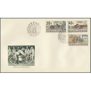 2154-2159 (s&eacute;rie FDC) - Z historie československ&yacute;ch motocyklů