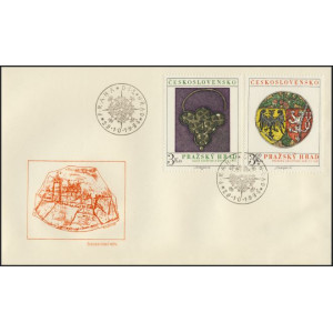 2173-2174 FDC - Pražsk&yacute; hrad