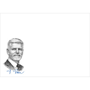 Prezident Česk&eacute; republiky Petr Pavel s podpisem